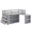 Lit mezzanine simple comprenant un ensemble de tiroirs, une étagère et un bureau coulissant-1531450712