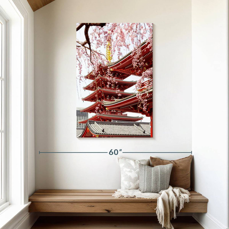 Adella Senso-Ji Pagoda III, H 45 po x l 30 po
