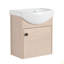 Meuble-lavabo de salle de bain avec lavabo en céramique, fixation murale