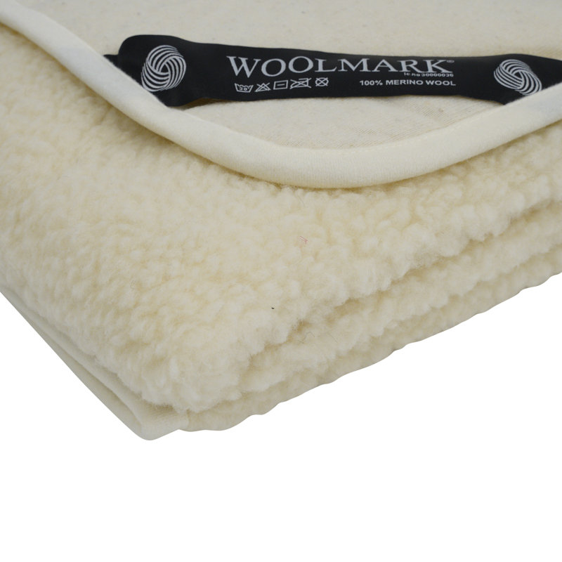 1cm Wool Mattress Topper, 160 x 200cm