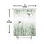 Rideau de salle de bain abstrait 72 po x 72 po Op Art