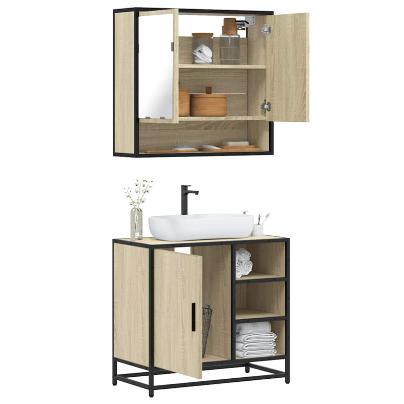 Seweta Bathroom Furniture Suite, Sonoma Oak