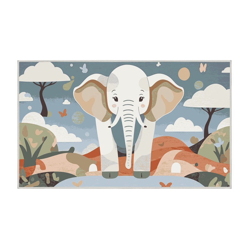Tapis pour enfants East Urban Home, Rectangulaire 2 pi x 3 pi