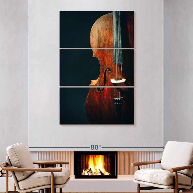 Abarca Classical Old Cello, 74" H x 48" W