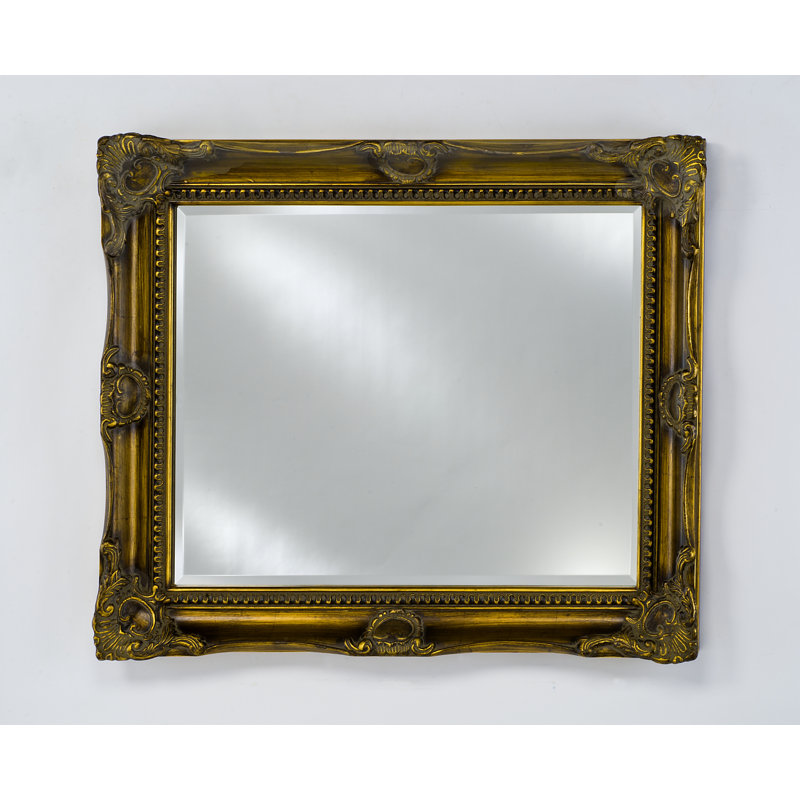 Miroir décoratif biseauté Gwyneth, Argent antique, H 51 po x l 40 po