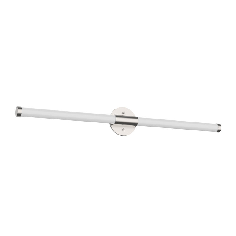Akari Dimmable LED Bath Bar, Brushed Nickel, 1.5" H x 35.5" W x 2.25" D