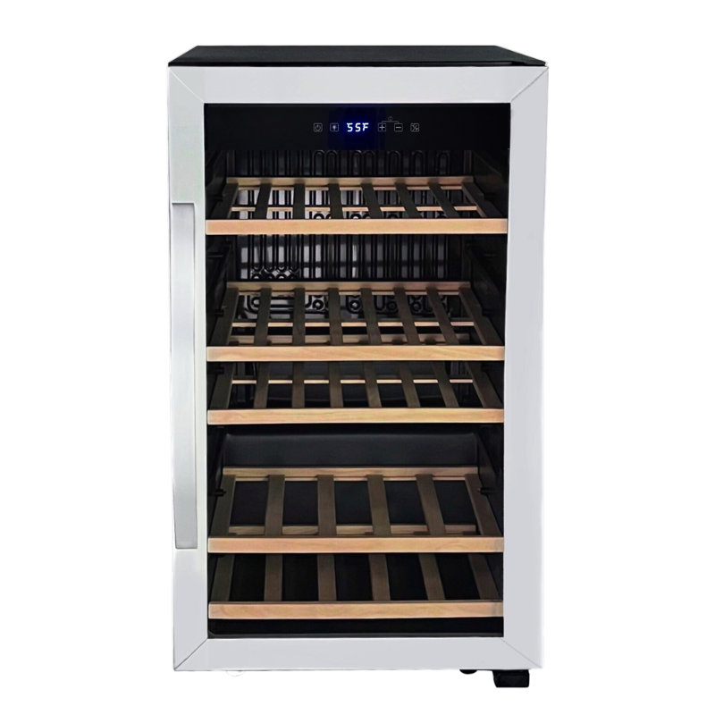 Stainless Steel Single Zone 50 Bottle Wine Refrigerator