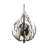 Bask 2-Light Crystal Wall Sconce - Matte Black/French Gold