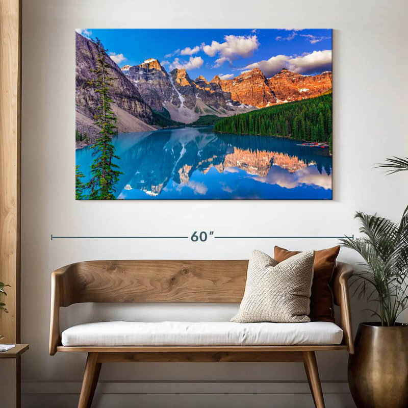 Alvord Reflection At Moraine Lake, 34" H x 51" W