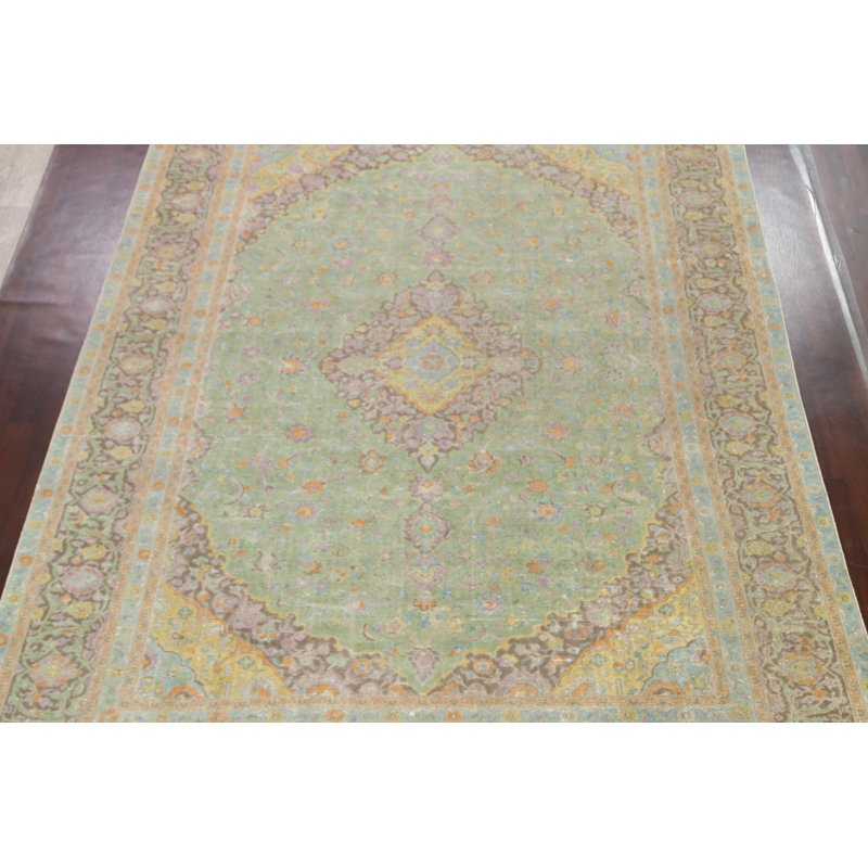 Tapis floral motif persan Kashan 10 x 13