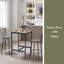 Ensemble de table de bar avec 2 tabourets de bar en polyuréthane avec dossier, l 23,62 po x P 23,62 po x H 35,43 po-1615616464-1615616469-1615616467