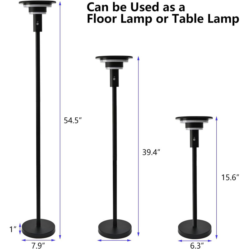 54.5'' Outdoor Floor Lamp