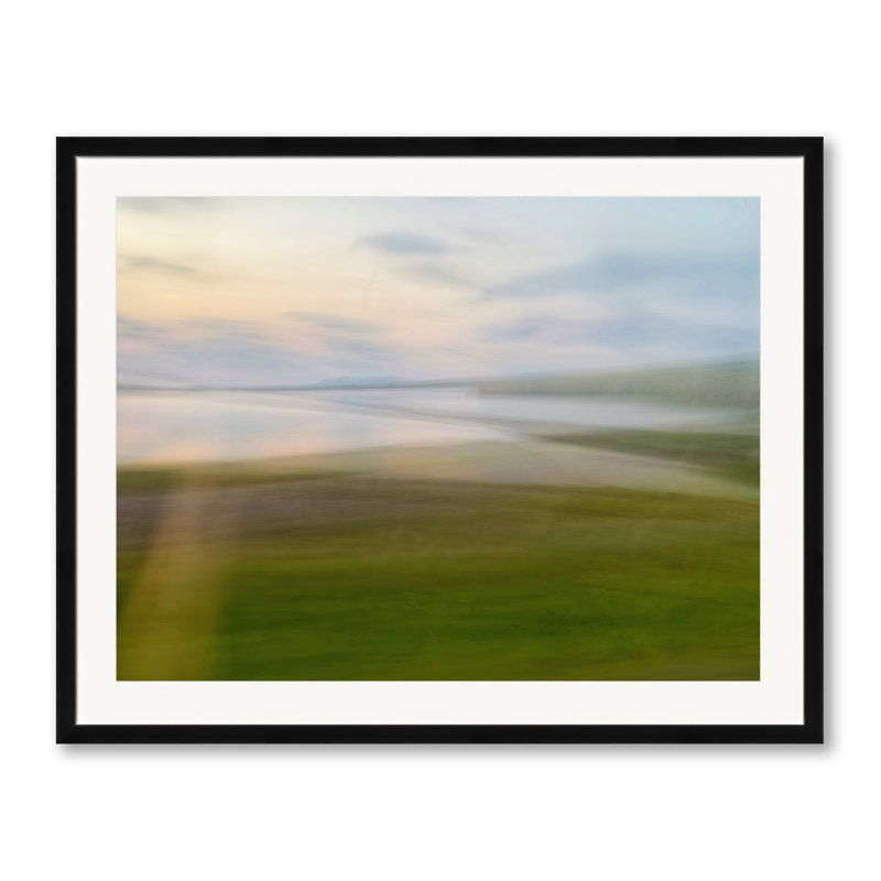 Bus Window 5 Print by Harold Davis, Black Framed Paper, 25.2" H x 31.2" W