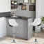 Swivel Upholstered Adjustable Height Counter Stool with Metal Frame-100603649