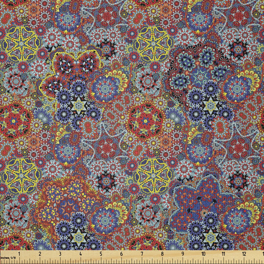 Stoff als Meterware, Combined Nested Paisley, Paisley, Mehrfarbig