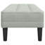 Banc avec coussin vidaXL gris clair 44,49 x 22,44 x 15,35 po