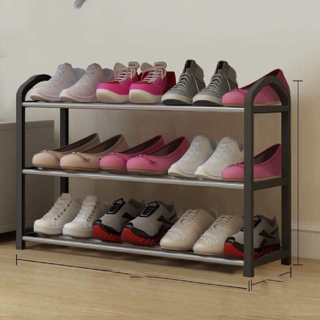 Rebrilliant 58 Pairs Large Shoe Rack Shoe Shelf Boots Shoe