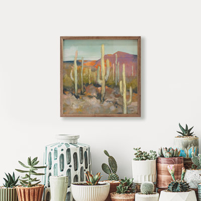 High Desert I Tall Cacti By Julia Purinton