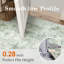 Tapis moderne lavable abstrait vert clair-743052115-743052116
