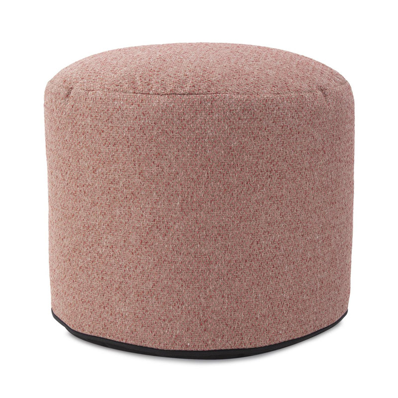 Taiyo Upholstered Pouf, Panama Rose 100% Polyester