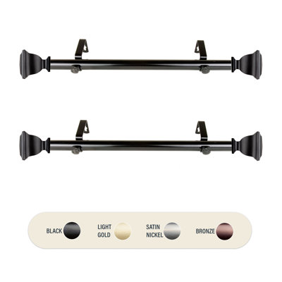 Resin Adjustable Single Curtain Pole