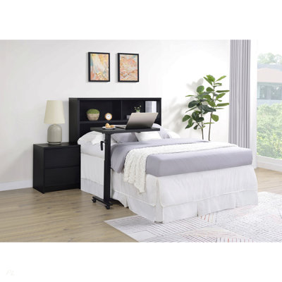 Geary Black 49-inch Full Bookcase Headboard