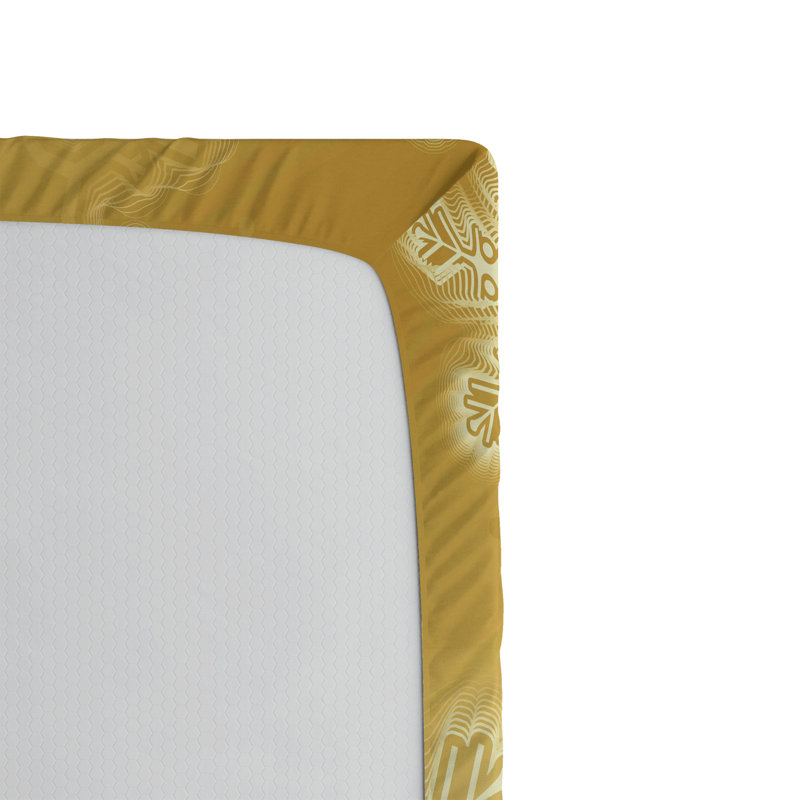 Ensemble de 2 drap-housse de Noël Ambesonne Noël brun sable sable blanc, Ensemble literie pour lit simple