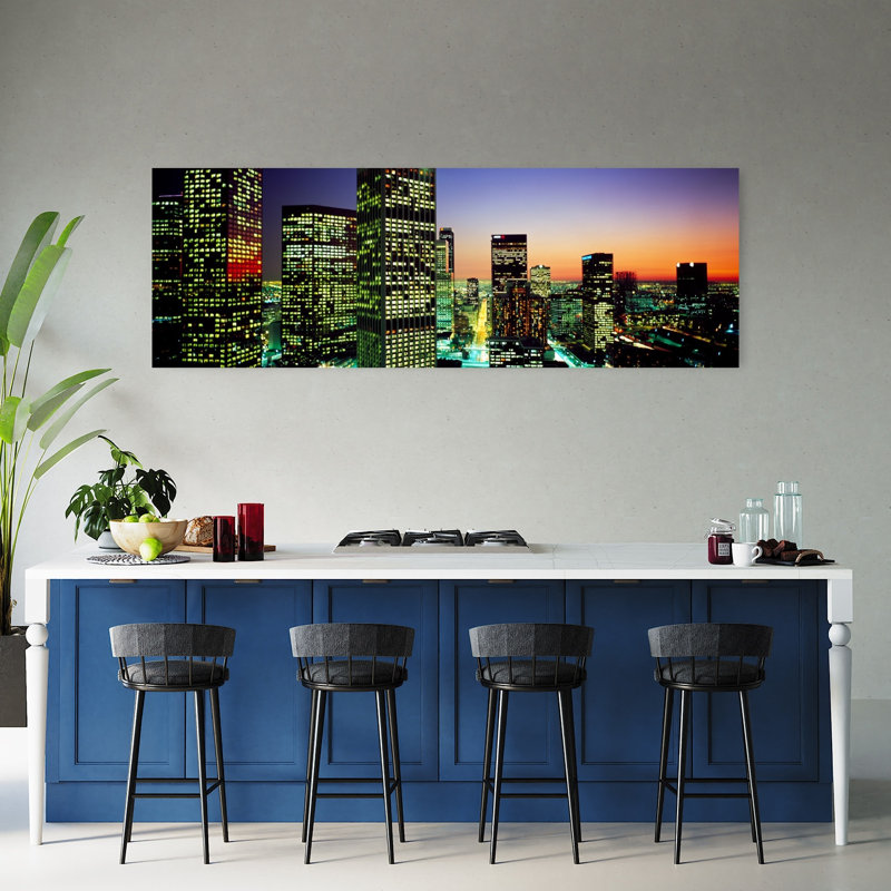 Centre-ville de Los Angeles, Ca, États-Unis, architecture contemporaine, art mural, H 20 po x l 60 po