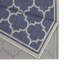Tapis géométrique bleu et blanc