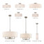 Plafonnier semi-encastré 5 lumières Bazilijus-430015664-430015666
