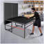 Ensemble de table de ping-pong pliable et portable de 8 pieds de taille moyenne pour jeux de société avec filet, 2 raquettes de tennis de table et 3 balles-124823350-124823347