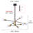 Deunta 8 - Light Dimmable Sputnik Chandelier