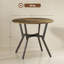 Lamberto Dining Table, Round Kitchen Table with Black Legs-466641097