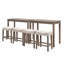 Ensemble de table bistro à hauteur de comptoir de 41,5 po de largeur moderne 41 pièces avec tabourets sans port USB-69802856-69802859
