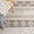 Selfridge Hand Loomed Wool/Cotton Southwestern Rug in Ivory/Brown-1065510309