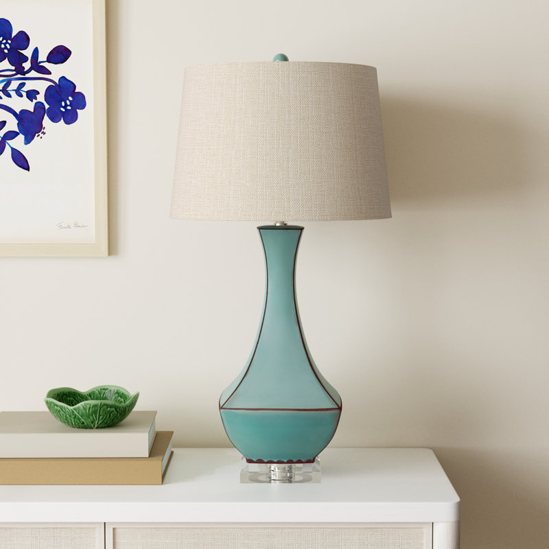 Sterling 31" H Table Lamp , Turquoise