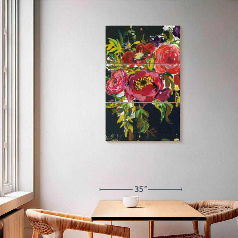 Bouquet abstrait Harnek en noir