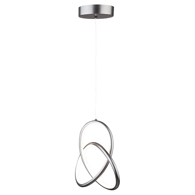 1 - Light Silver LED Unique/Statement Pendant