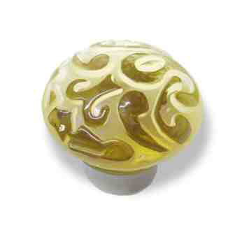 (5 Pack) 1-3/8 inch Scroll Knob