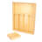 Expanding Drawer Utensil Organizing Tray in Bamboo with Removable Knife Storage