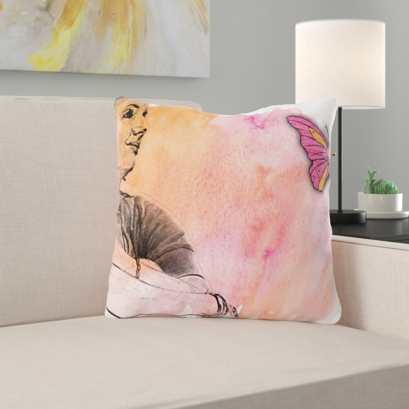 Coussin de fille fille Levasseur, Intérieur, Microsuède