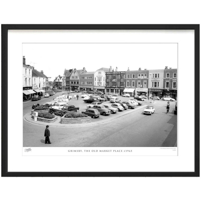Grimsby, the Old Market Place C1965 1 Piece Single Picture Frame Wall Art, 60cm H x 80cm W x 2.3cm D
