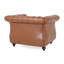 Chaise de salon en tissu d'ameublement Pu