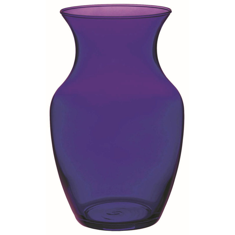 Vase de table en verre 8 po Hason, Mauve
