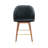 28'' Velvet Upholstered Bar Stool with Rubberwood Legs-885176850