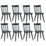 Nicholus 17.5" Wide Country Farmhouse Slat Back Wood Modern Dining Chairs