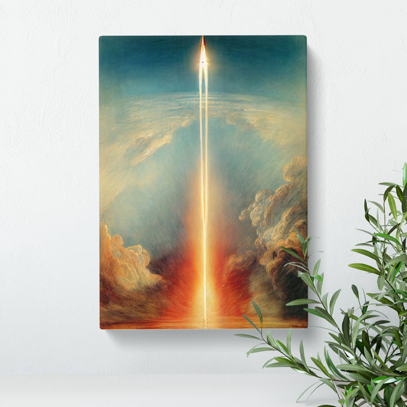 An Awesome Spaceship Rocket - Wrapped Canvas, 50cm H x 35cm W x 3cm D