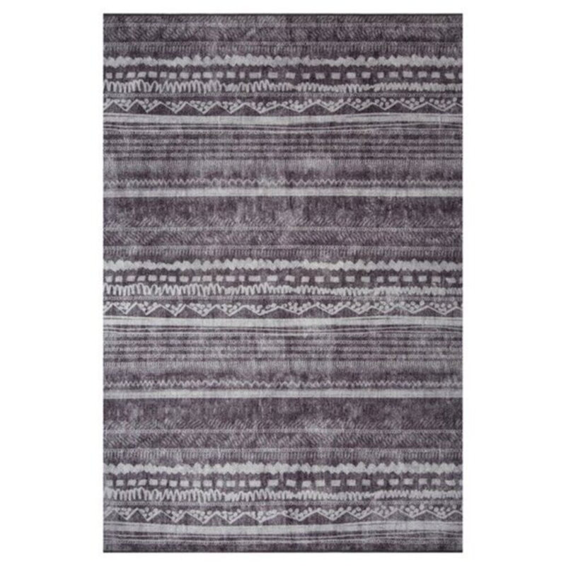 Premium Machine Washable Carpet, 4.6 x 6.2 Feet, 100% Polyester, 1850 g/m² | Pile Height: 0.2 Inches | Eco-Friendly Recycled Poly Cotton Underside | Perfect for Living Room, Bedroom, and High-Traffic Areas