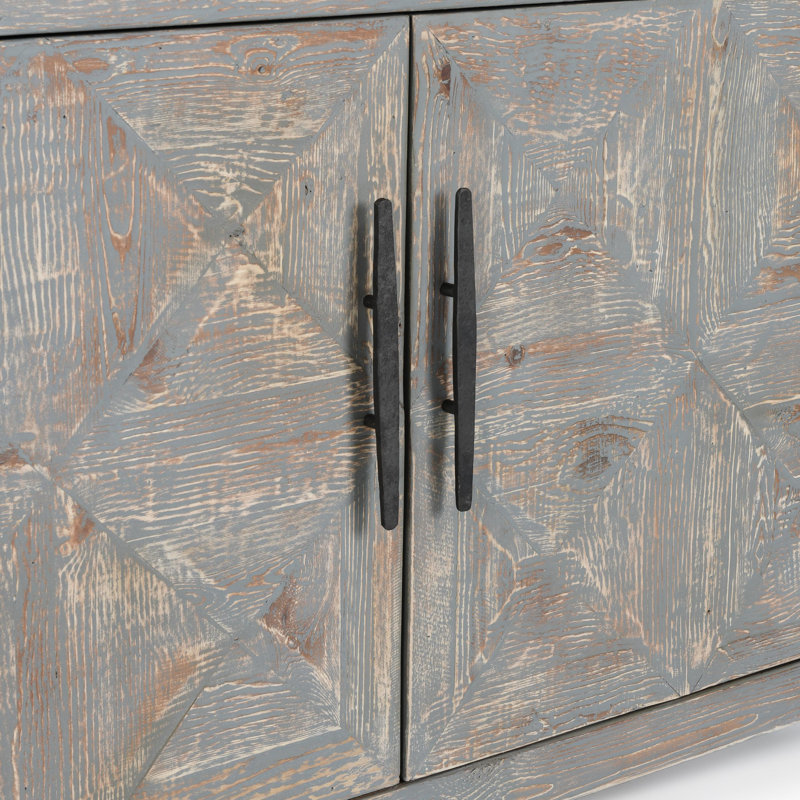 103.5'' W Solid Wood Sideboard, Timeworn Gray