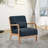 Accent Chair, Mid-century Modern Armchair With Solid Wood Frame,armchair With An Extra Pillow For Living Room, Bedroom-581584199-581584201